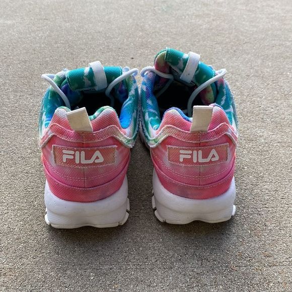 Fila Disruptor II Tie Dye Sneakers Size 7.5 - Picture 5 of 11